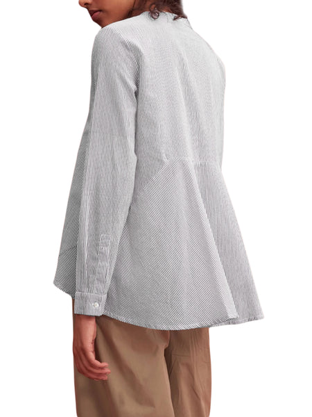 ROBERTA ROLLER RABBIT Women's Navy Blue Capellini Ojas Shirt $125 NEW