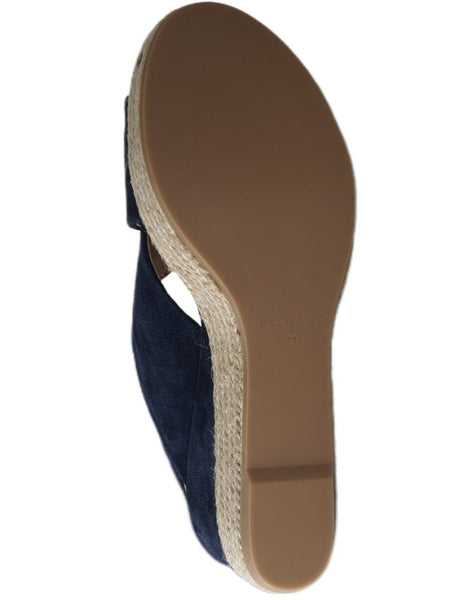 MATT BERNSON Women's Blue Capri Wedge Sandals #MB1704 11 NWB