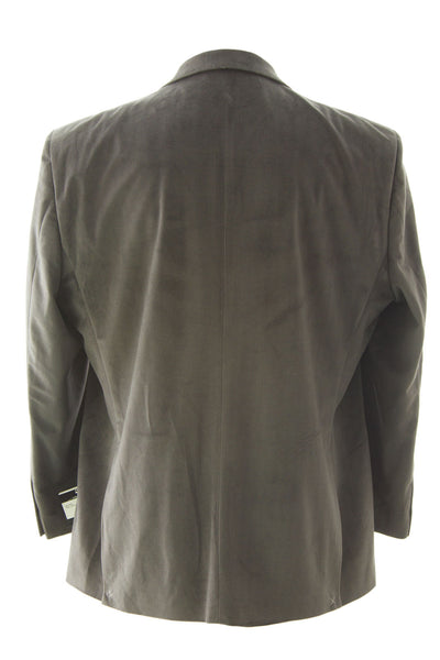 Carlo Palazzi Men's Gray Chevron Pattern Two Button Blazer Sportscoat