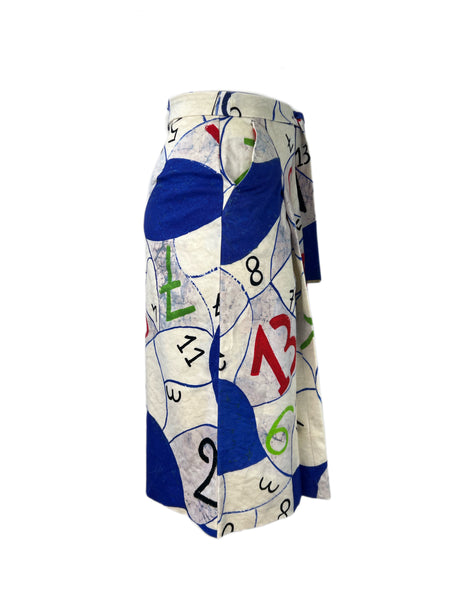 Marina Rinaldi Women's Bianco Carolina Straight Skirt Size 12W/21 NWT