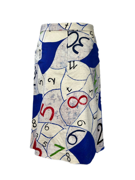 Marina Rinaldi Women's Bianco Carolina Straight Skirt Size 12W/21 NWT