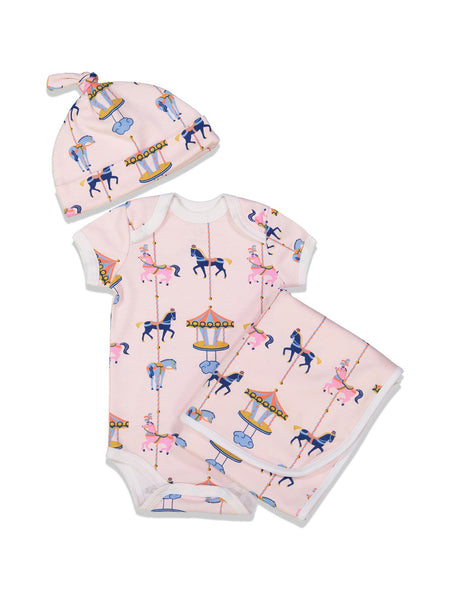 Roberta Roller Rabbit Infants Carousel Bundle of Joy Set 0-3 Months Lollipop