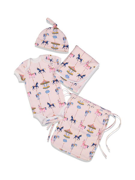 Roberta Roller Rabbit Infants Carousel Bundle of Joy Set 0-3 Months Lollipop