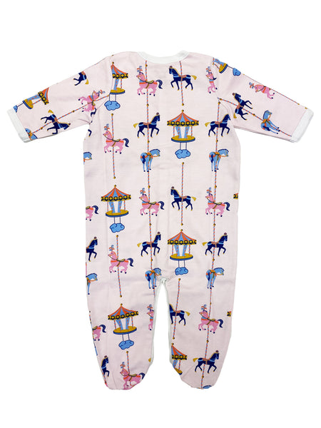 ROBERTA ROLLER RABBIT Baby Girls Lollipop Carousel Footie Pajamas $55 NEW