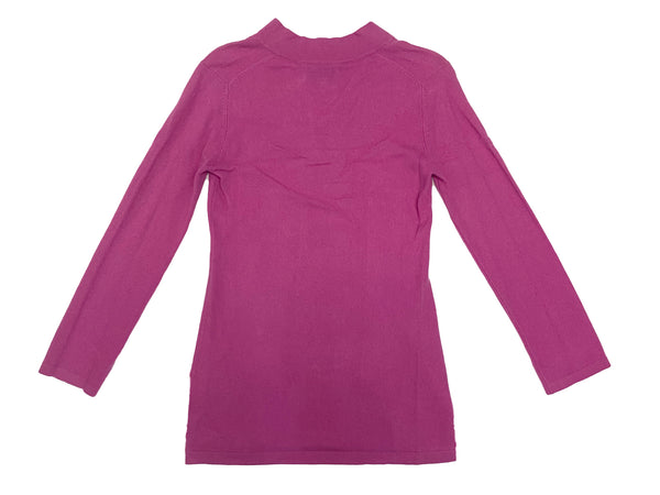 ELIZABETH MCKAY Women's Hot Pink Cashmere Sweater Sz XS $325 NEW