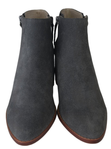 MATT BERNSON Women's Grey Slate Suede Caspian Booties #MB064 NWB