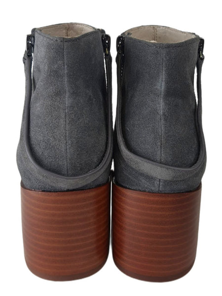 MATT BERNSON Women's Grey Slate Suede Caspian Booties #MB064 NWB