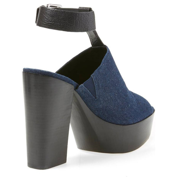 REBECCA MINKOFF Women's Cece Denim Platform Sandals $275 NIB