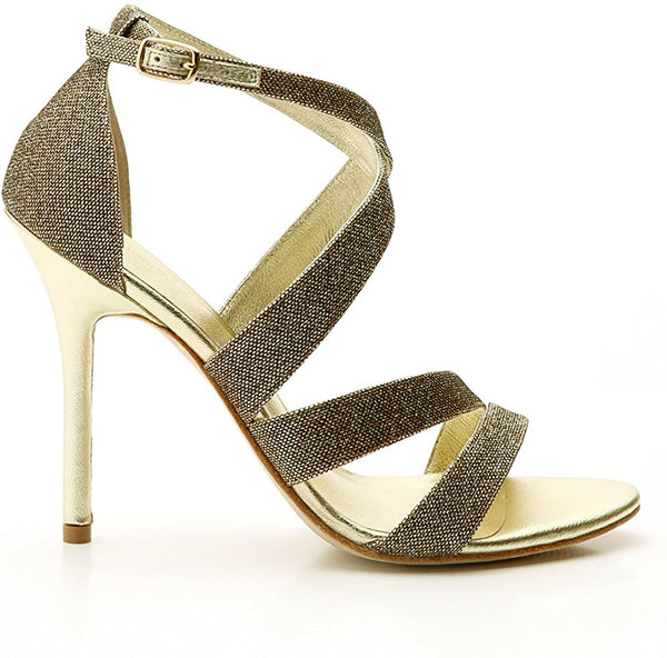 CECELIA New York Women's Gold Faith Stiletto Heels 6.5 NIB