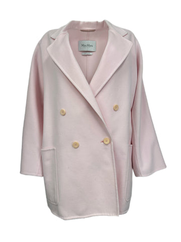Max Mara Women's Pink Cele Button Down Coat Size 4 NWT