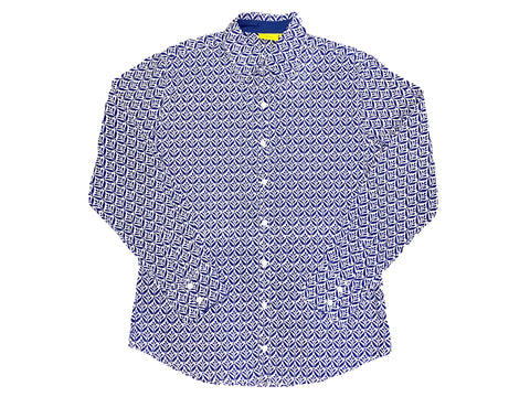 ROBERTA ROLLER RABBIT Men's Navy Blue Celia Zoo Shirt Sz S $85 NEW