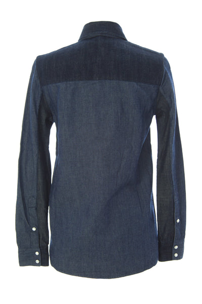 SURFACE TO AIR Women's Dark Blue Chevy Denim Shirt $210 NEW