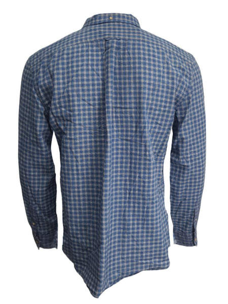 GRAYERS Men's Blue Malcolm Indigo Check Button-Down Shirt #W021219 XX-Large NWT