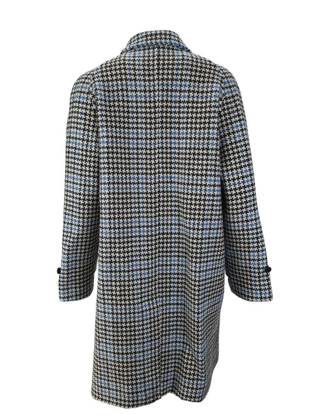 OVADIA & SONS Men's Blue Tweed Overcoat #F19309 NWT