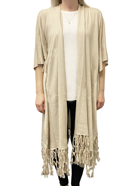 ROBERTA ROLLER RABBIT Women's Sandstone Cuba Cardigan One Size $185 NEW