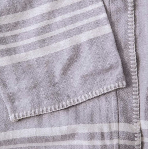 CULTIVER Light Grey Turkish Cotton Bathrobe Size X-Small NWT