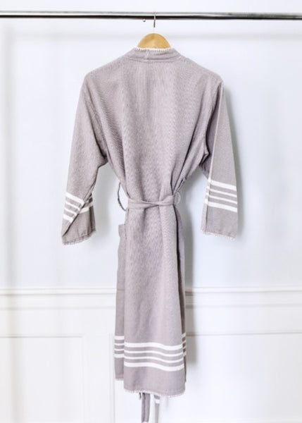 CULTIVER Light Grey Turkish Cotton Bathrobe Size X-Small NWT