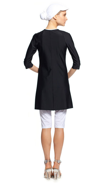 MODEST SEA Daniella Black & White 2-Pc Swimsuit Burkini 11014 $177 NEW