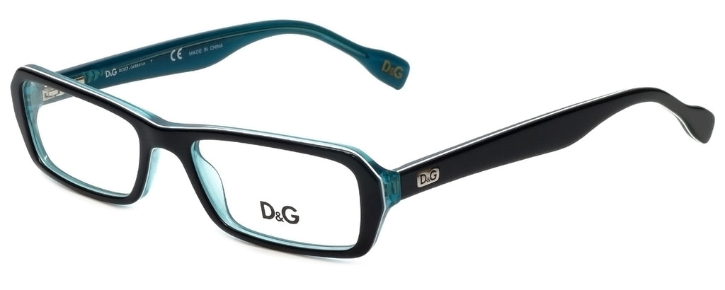 Dolce & Gabbana Black Rectangular Eyeglass Frames 52mm DG1225 $330 NEW