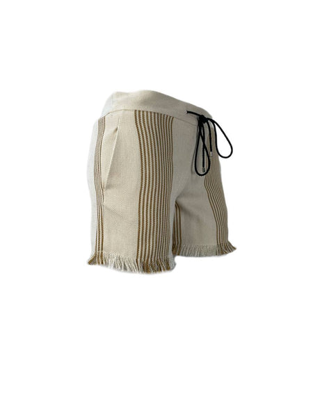 DEREK LAM Women's Beige Pockets Shorts #DL160 36 NWT