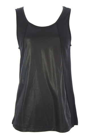 SURFACE TO AIR Women's Black Sheer Insert D' Tank Top $230 NEW