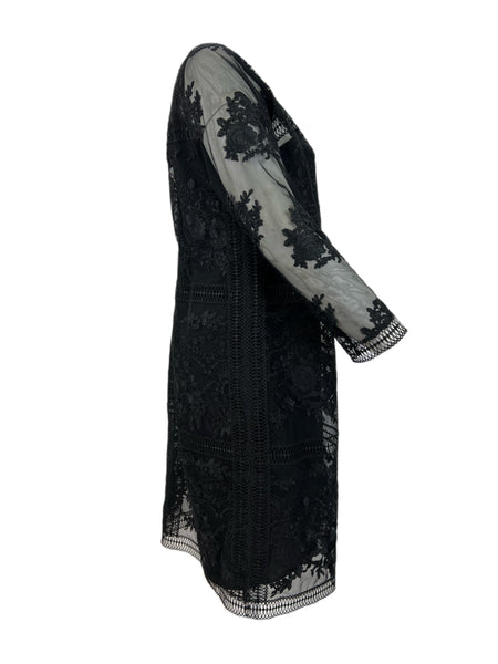 Marina Rinaldi Women's Black Dada Lace Sheath Dress NWT