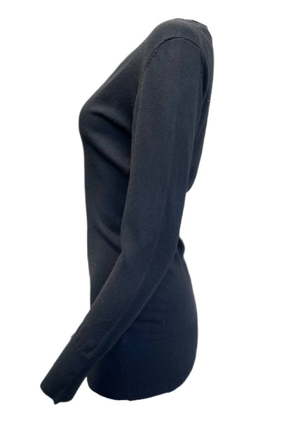 Silver Dagger Women's Black V-Neck Long Sleeve Sweater Size Large NWT