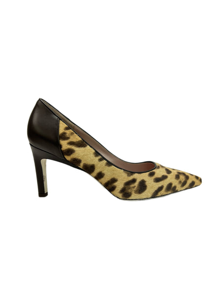 Max Mara Women's Makula Moka Danton Animal Print Pumps Size 8.5 NWB