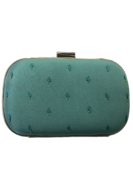 POPINJAY Women's Green Deco Cushion Clutch #DCSC17 4'x6' One Size NWT