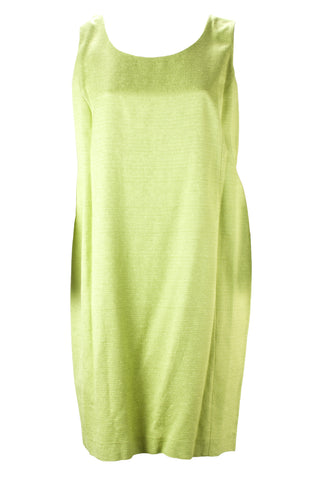 MARINA RINALDI Women's Lime Green Dedal Shift Dress $795 NWT