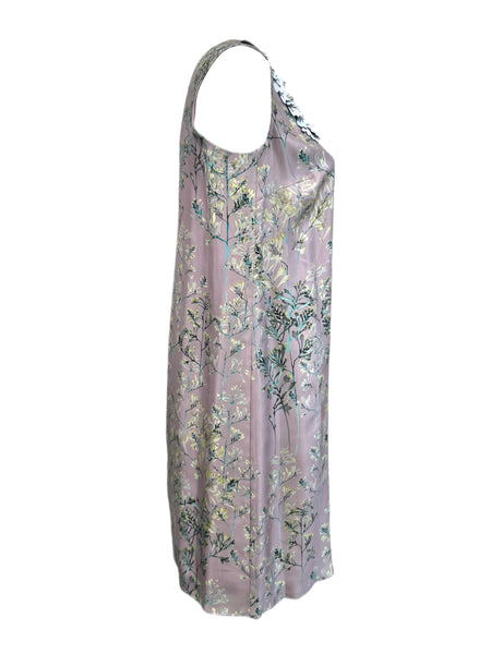 Marina Rinaldi Women's Pink Denotato Sleeveless Silk Shift Dress Size 12W/21 NWT