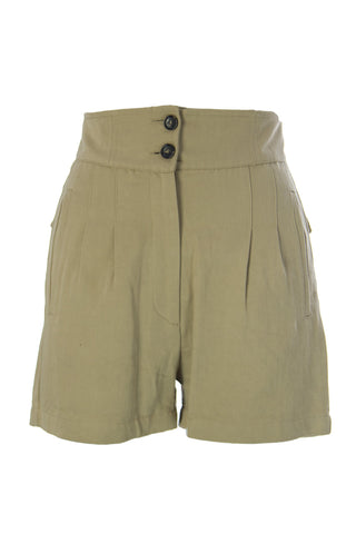 SURFACE TO AIR Women's Tan High Waist Desert Shorts $294 NEW