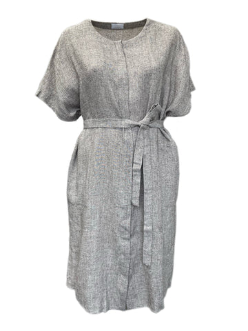 Marina Rinaldi Women's Grey Diaro Button Down Shift Dress Size 22W/31