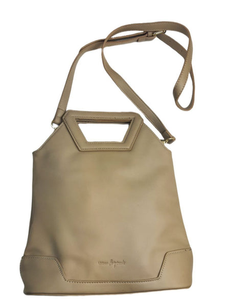 URBAN ORIGINALS Women's Beige Dimond Shaped Vegan Leather Bag #Bei1 NWT