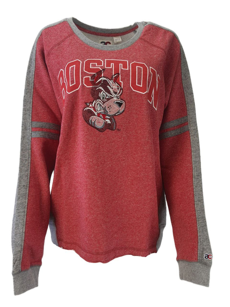 AMERICAN COLLEGIATE Women's Red Boston Sweatshirt #W013BU1A NWT