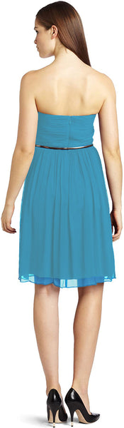 Donna Morgan Women's Blue/Green Silk Chiffon Dress Size 18 $189 NWT