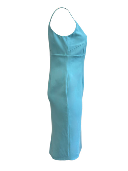 Marina Rinaldi Women's Blue Doppiare Sleeveless Sheath Dress Size 12W/21