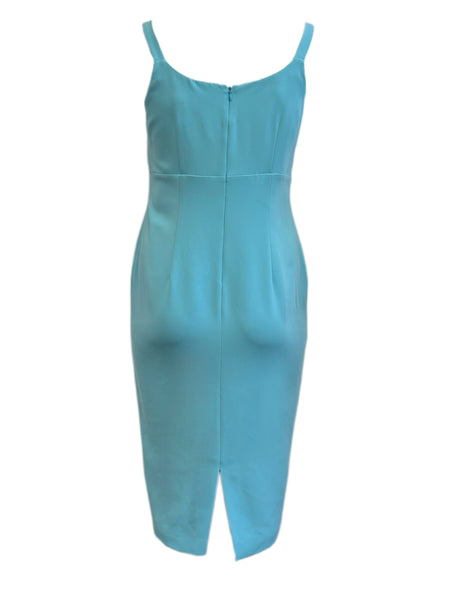 Marina Rinaldi Women's Blue Doppiare Sleeveless Sheath Dress Size 12W/21