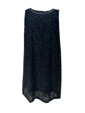 Marina Rinaldi Women's Black Doppio Sleeveless Velour Dress Size 16W/25 NWT