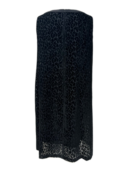 Marina Rinaldi Women's Black Doppio Sleeveless Velour Dress Size 16W/25 NWT