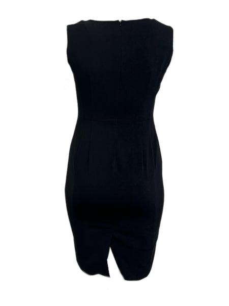 Marina Rinaldi Women's Black Dora Sleeveless Sheath Dress Size 8W/17