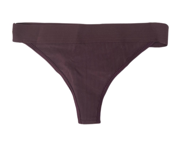 Frankies Women's Sangria Drew Ribbed Swim Bottom Size XS NWT