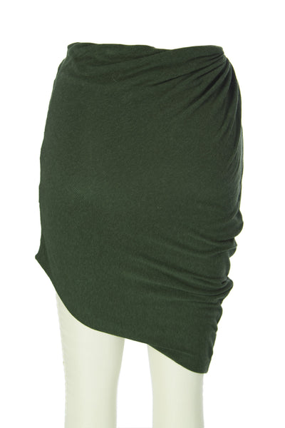 SURFACE TO AIR Women's Bottle Green Drop Skirt $160 NEW