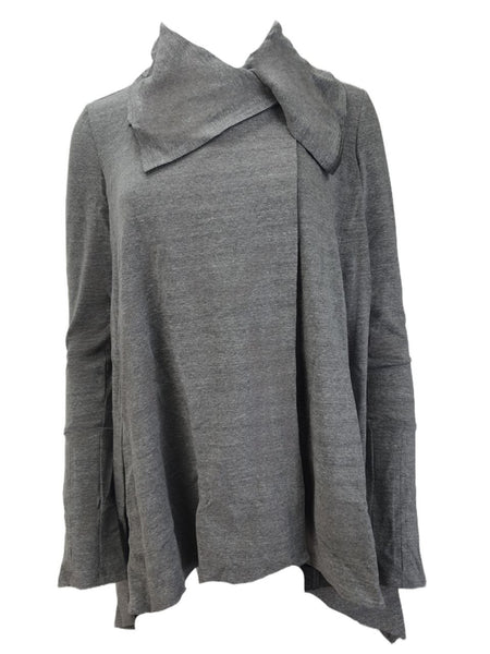 TEREZ Women's Grey Button Closure Tunic #36202739 NWT