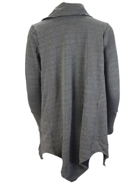 TEREZ Women's Grey Button Closure Tunic #36202739 NWT