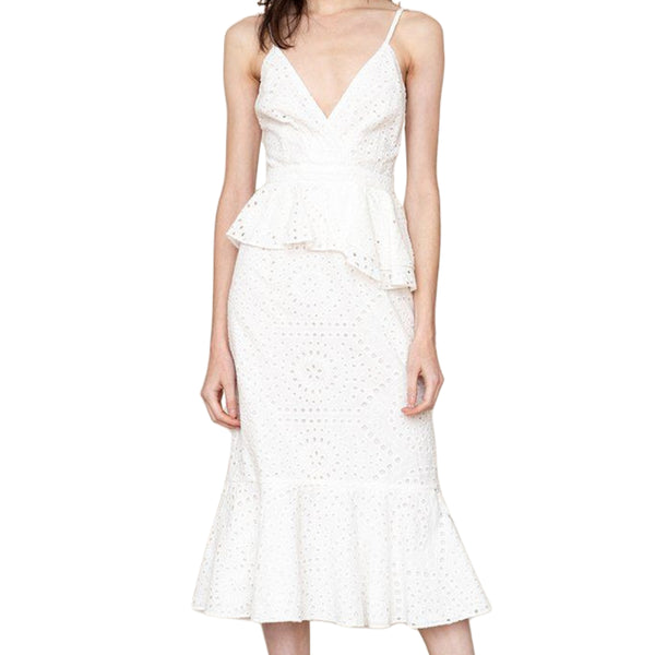 YUMI KIM Women's Riviera White Dynasty Dress #DR19498 Medium NWT