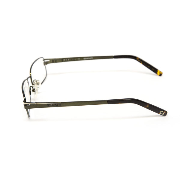 Gant Elden Metal Rectangular Eyeglass Frames 55mm - Satin Olive NEW