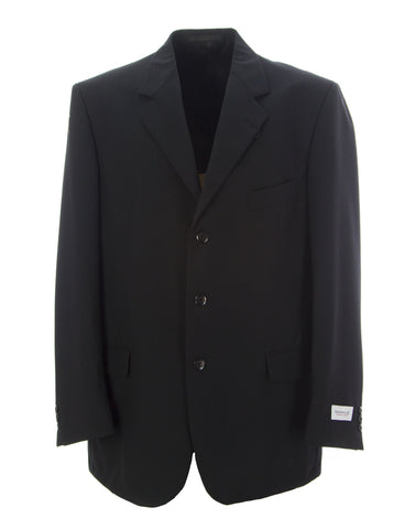 EMANUEL UNGARO BY COVARRA Men's Suit Blazer 42 L Black