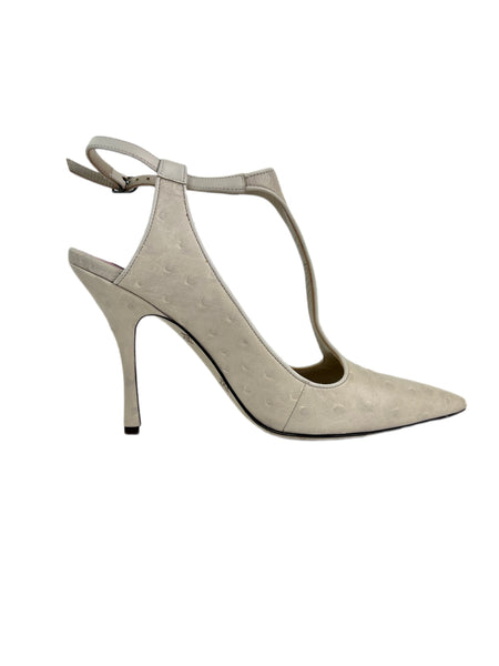 Max Mara Women's Cacha Ebe Leather Slingback Pumps Size 9 NWT