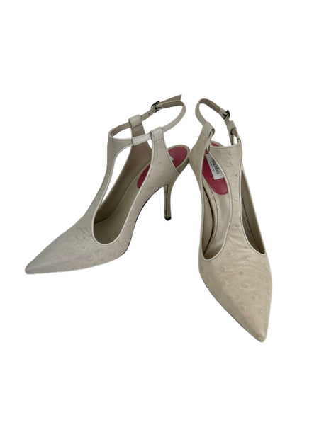 Max Mara Women's Cacha Ebe Leather Slingback Pumps Size 9 NWT